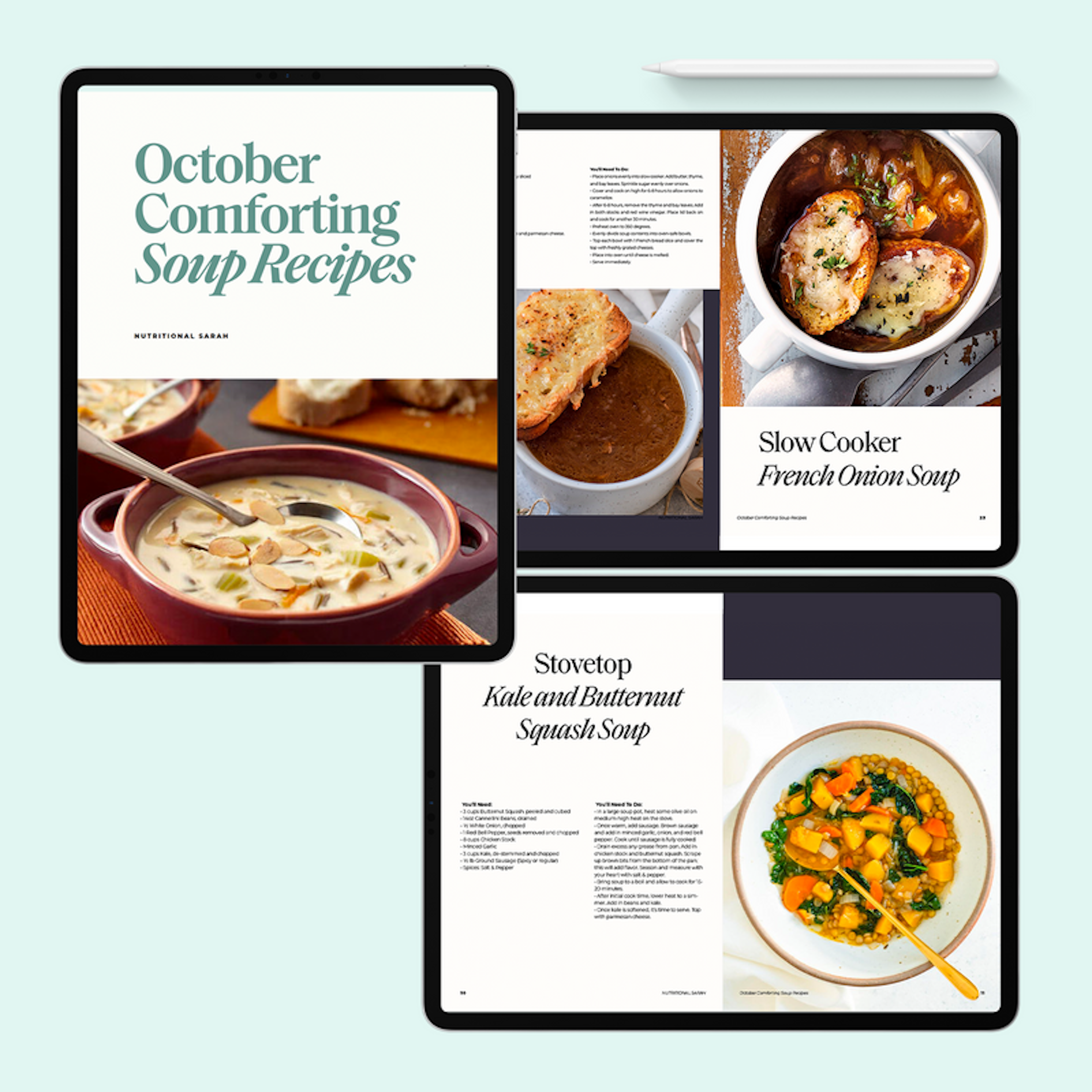 October Comforting Soup Recipes