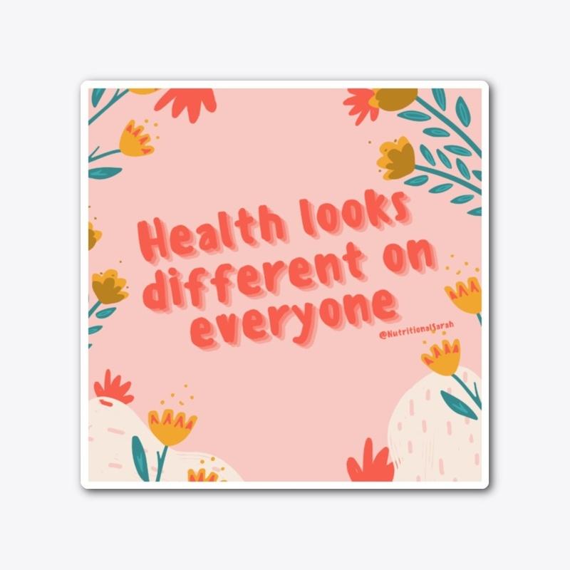 Health Looks Different Sticker